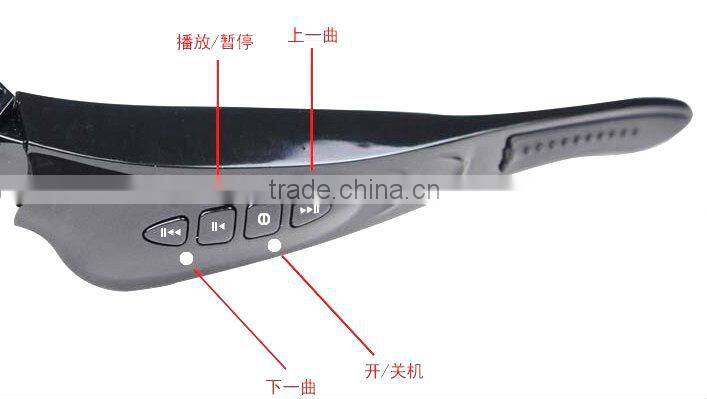 Hot and latest sunglasses mp3 players with stereo bluetooth