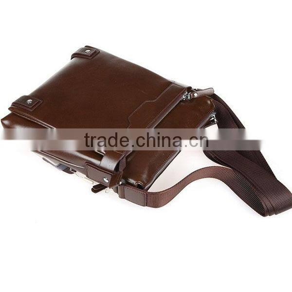 Cheap high quality lightweight men's leather kids briefcase