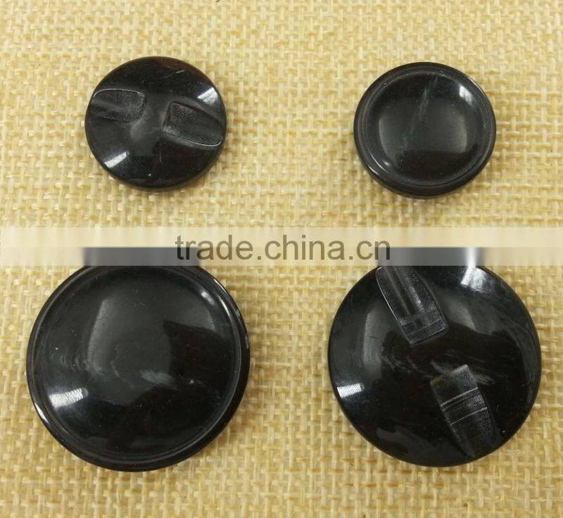 Resin Faux Horn Shank Button