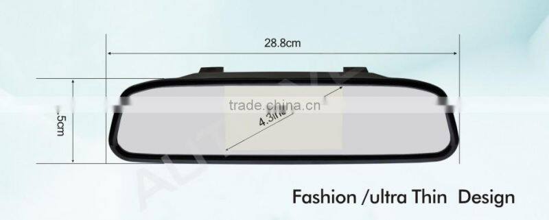 Night vision car rear view system with 2 video inputs