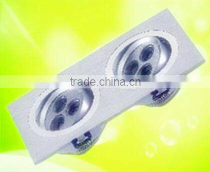 Factory provide 6w adjustable LED grille lamp with white shade decorate