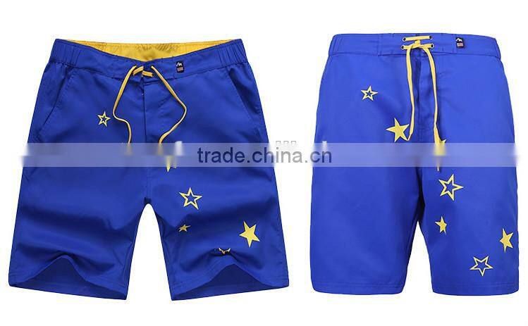 China clothing factory supply blue boardshorts