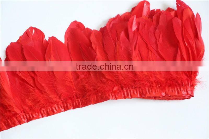 Wholesale Rooster Synthetic Feather Trim For Ribbon