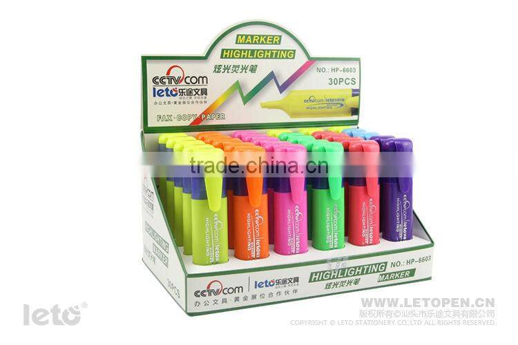 Highlighter Maker Fluorescent Pen with Chisel Nib HP-6603