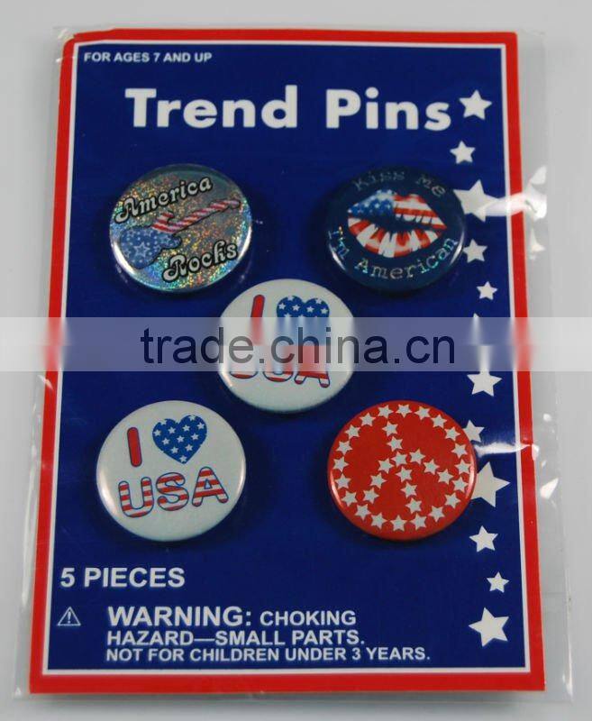 Badge, Button and Tin Pin
