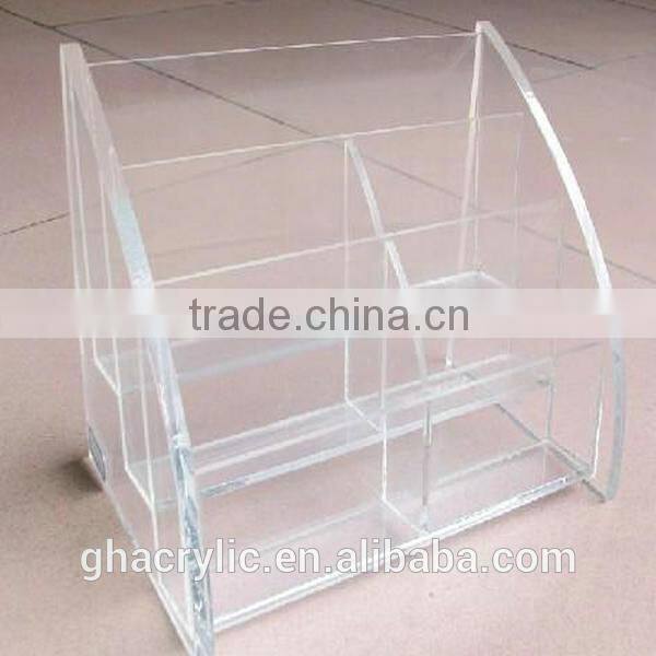 GH-RZ551 Smooth and shinning fashional design clear acrylic dispaly rack ,top grade acrylic display rack
