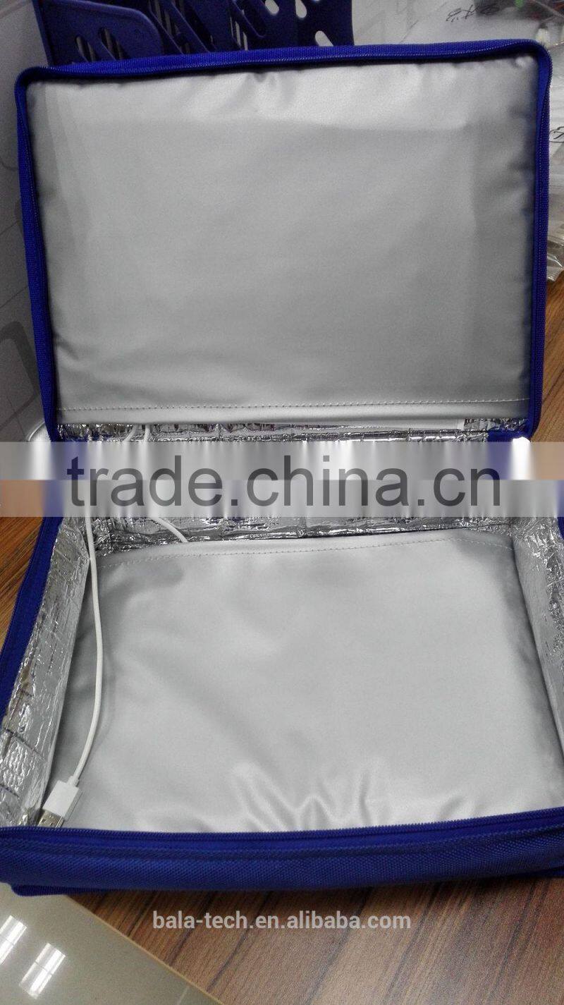 custom warm lunch box heating food bag