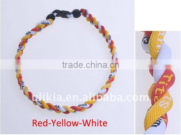 Germanium Titanium Baseball Sport Necklaces in Tornado style