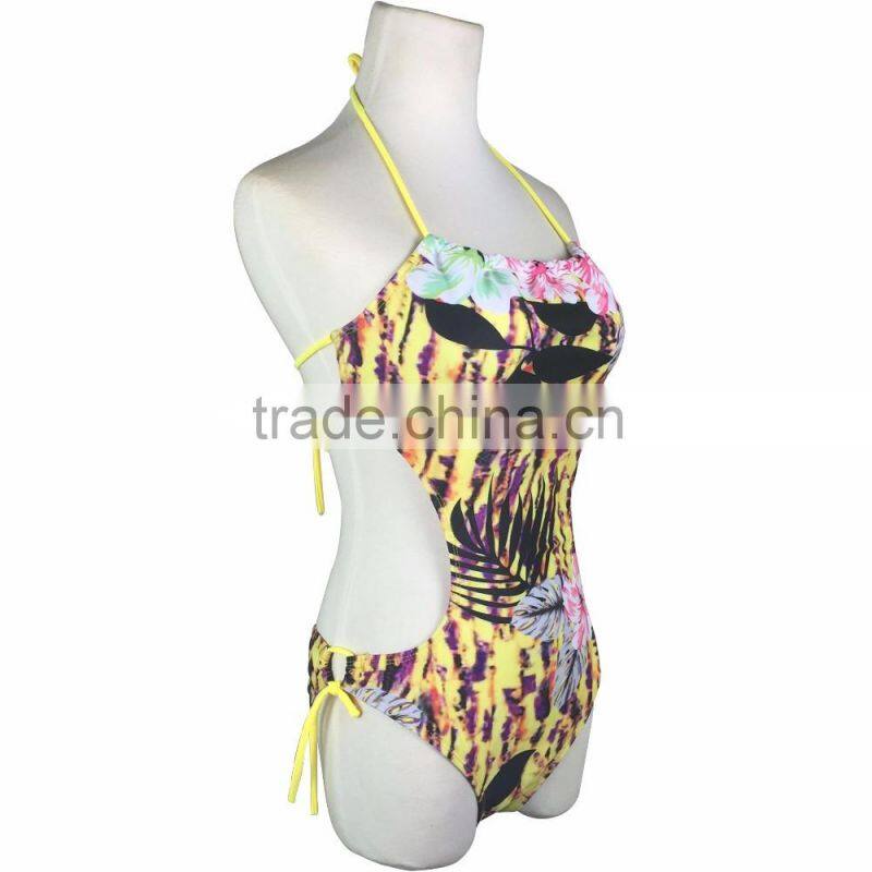 2016 hot swimwear bikini One Piece Swimsuit Bikini Girl Bikini Swimwear Sexy bikini Yellow Swimsuit Bikini Swimwear