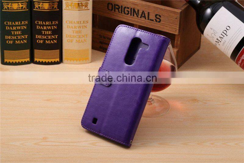 PU leather Wallet smartphone case for LG G pro 2 D802