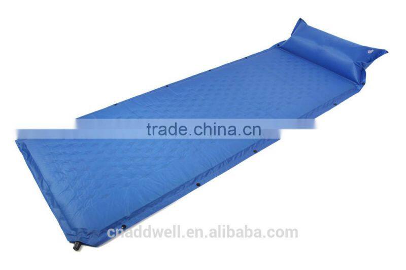 Outdoor single person thicken self inflatable air mattress camping