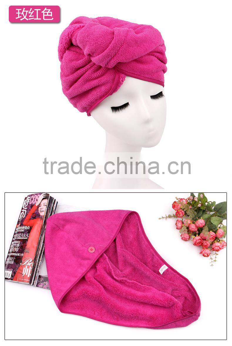 factory OEM hair turban absorbent turban toewl microfiber hairwrap