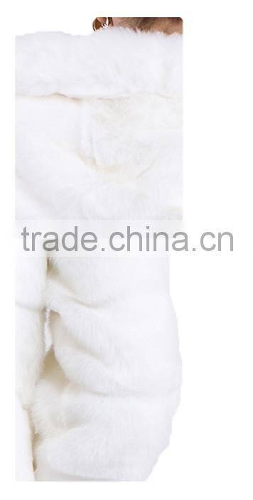 rex14037 New Design real rex rabbit Fur Coat