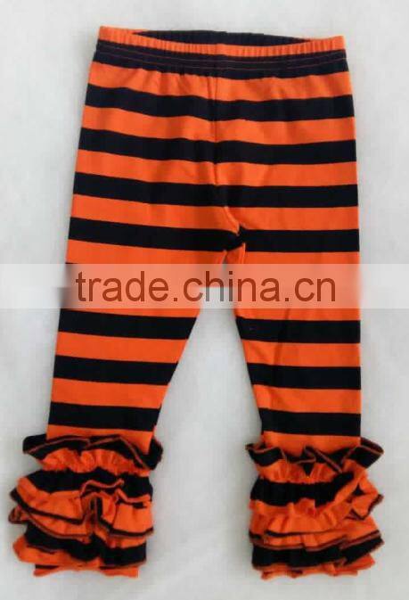 Trendy Cotton Triple Ruffles Legging Tight Pants Tube Baby Icing Ruffle Pants