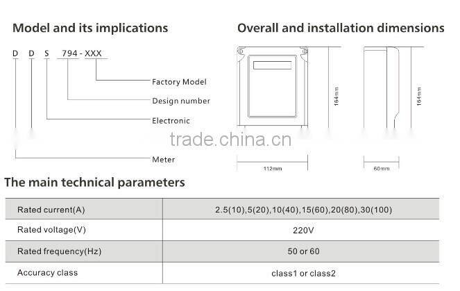 DDS-type Eletronic Single Phase Energy Meter