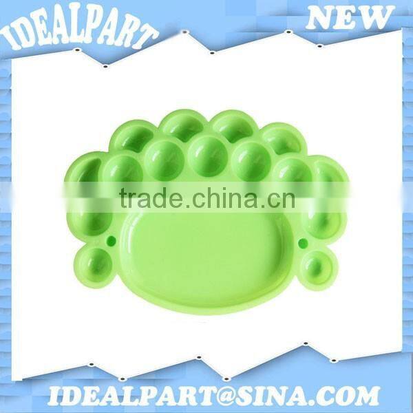 9 holes plastic drawing artist palette