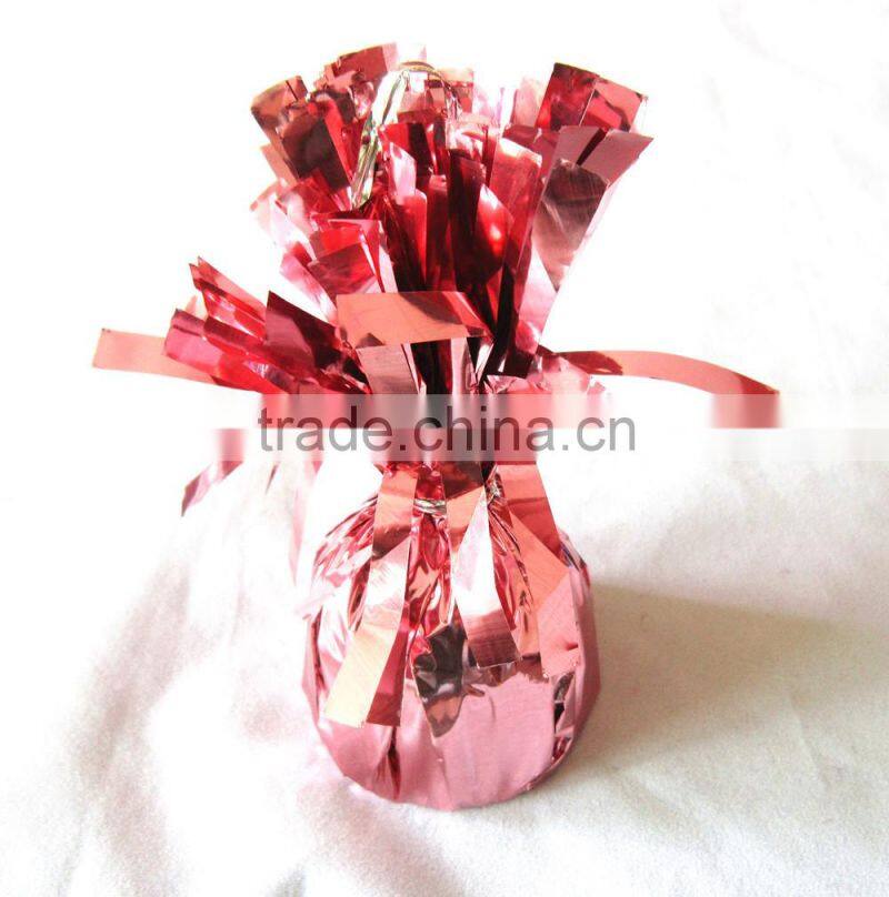 Tinsel balloon weight