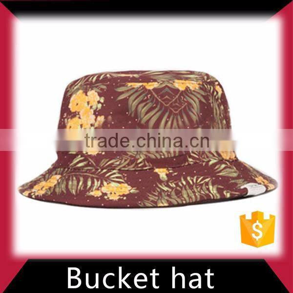 cheap plain bucket hat with flower wholesale