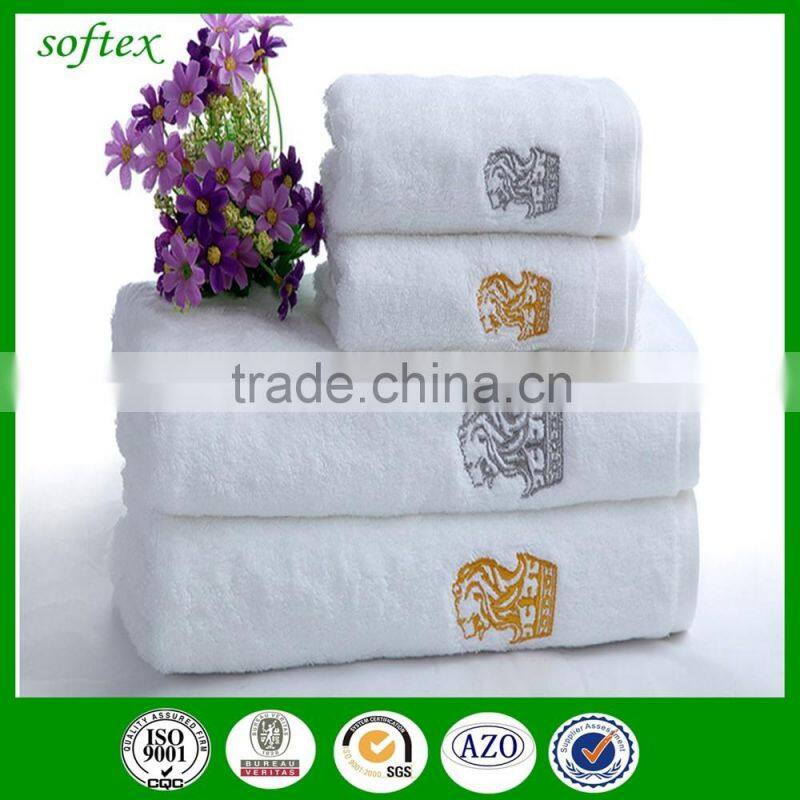 china wholesale luxury custom logo cotton bath towel