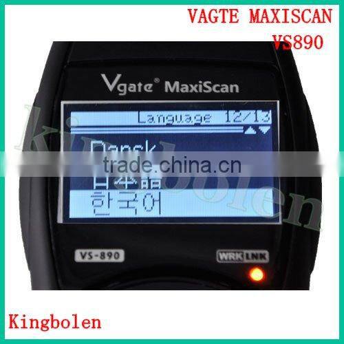 2014 New Arrival Universal Diagnostic Scanner Multi-language Auto Scantool Vgate MaxiScan VS890