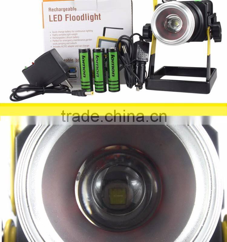10W 20w 30w 50w Portable Powered Work Light Rechargeable Outdoor Led Flood Light