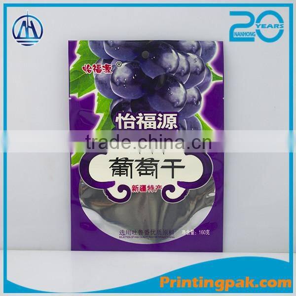 Snack Use and BOPA+PE Plastic Material three side sealed packaging bag