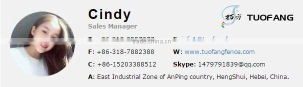 ISO9001 garden fence panels and powder coated fence panels