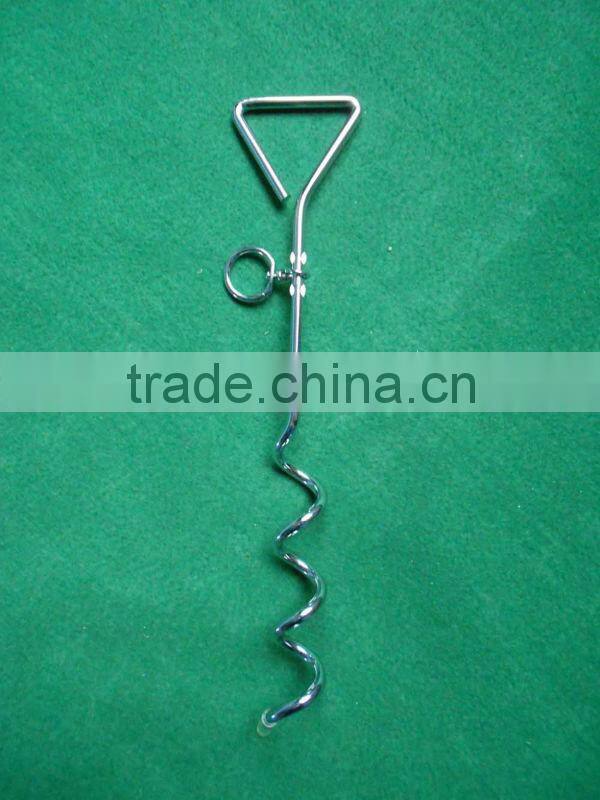 567055#steel dog peg tie out stake 40cm