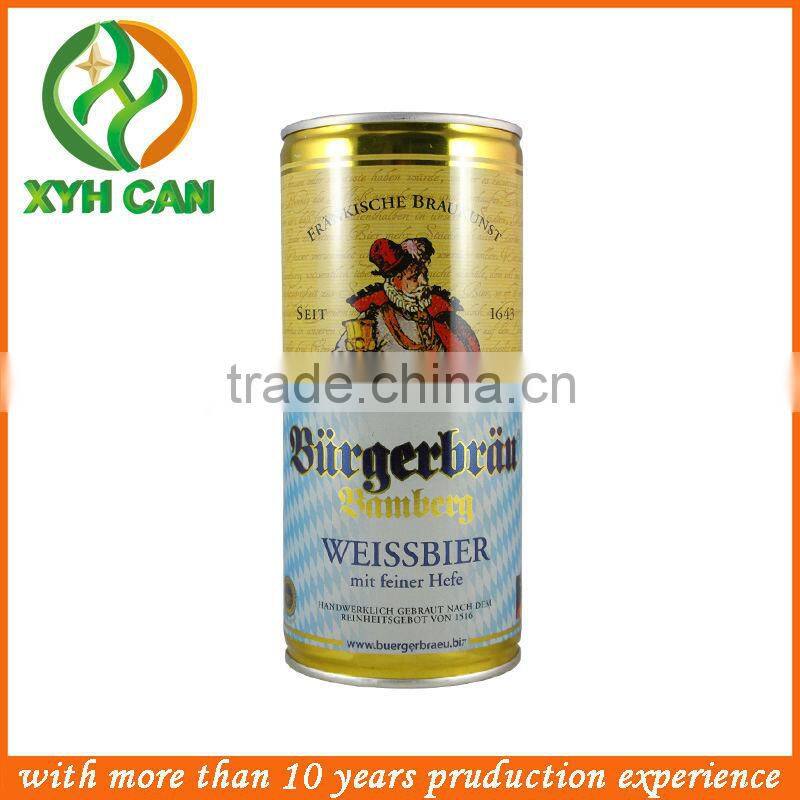 XYH Brand empty beverage tin can for beer /tin can for drink