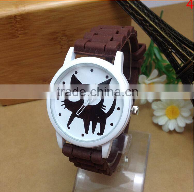 China factory cheap silicon rubber colorful watch