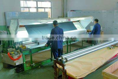 800g PVC flex banner hot laminated & coated white/black/white PVC material