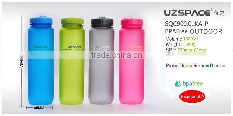 young fashion colourful tritan bottle single wall drinking plastic bottle 1000ml