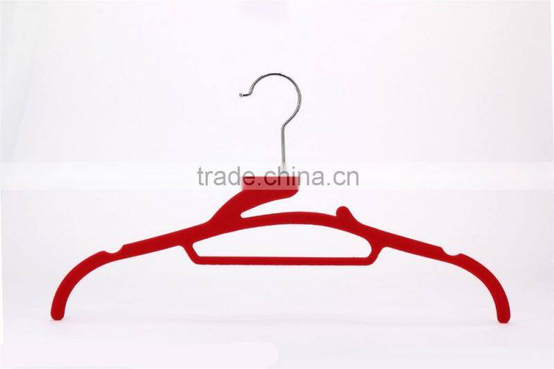 velvet flocked clothes hanger