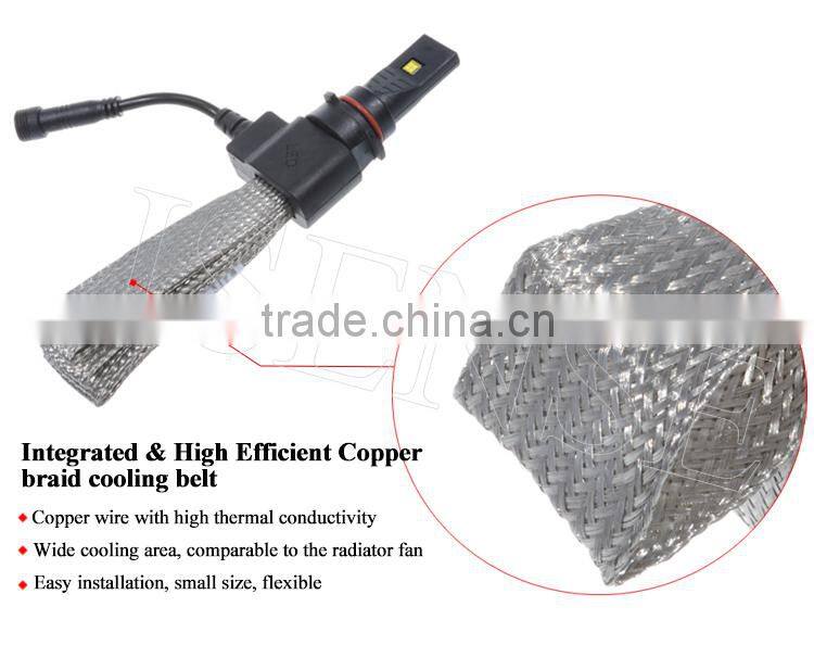 Auto spare parts high bright copper wire headlight lamp bulb with driver/stabilizer/ballast