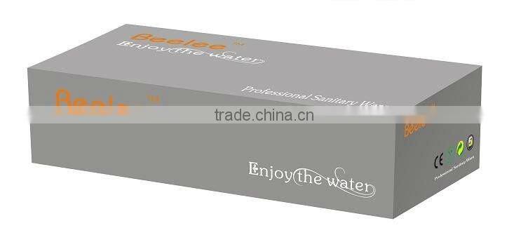 3 pcs long neck Nickel bathroom faucet QH011-22