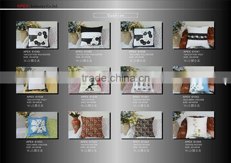 hand embroidery cushion cover/hand embroidery cushion cover/embroidered cushion covers
