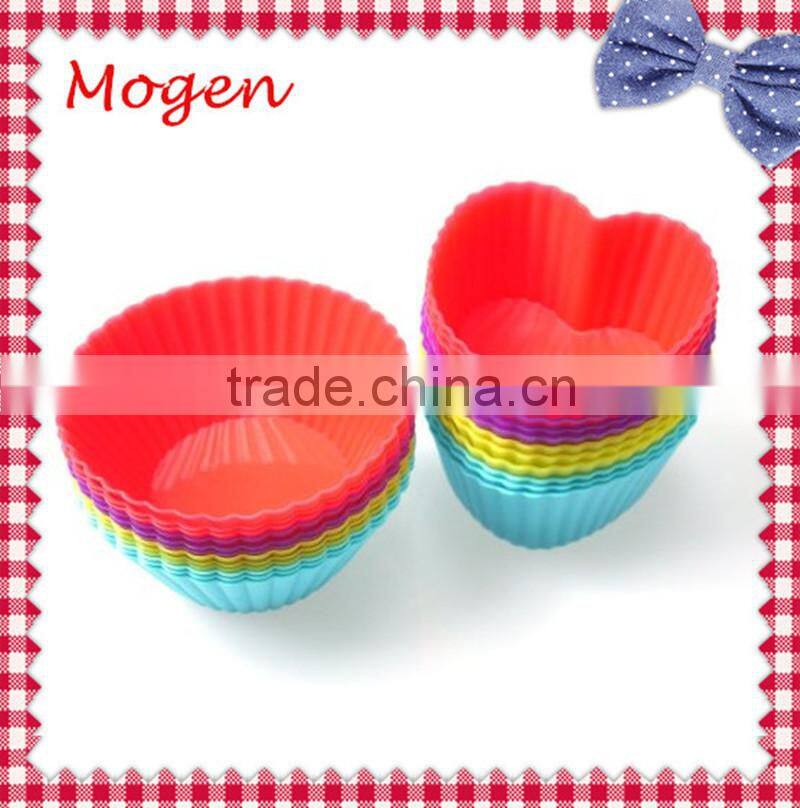 Baking Cup Cupcake Liners six vibrant colors cup Silicone Baking Cups,Cupcake Liners