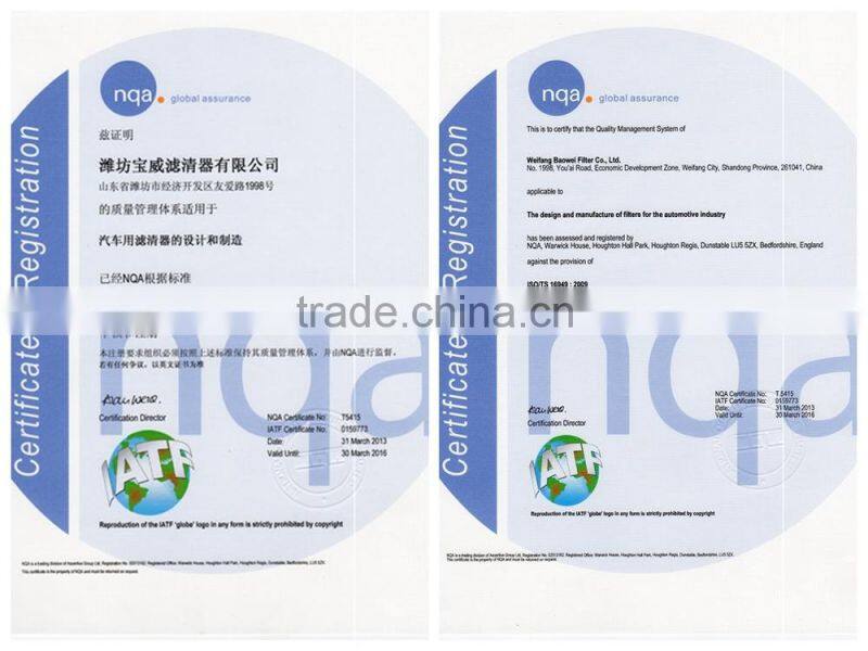 high performance elements iveco fuel filter