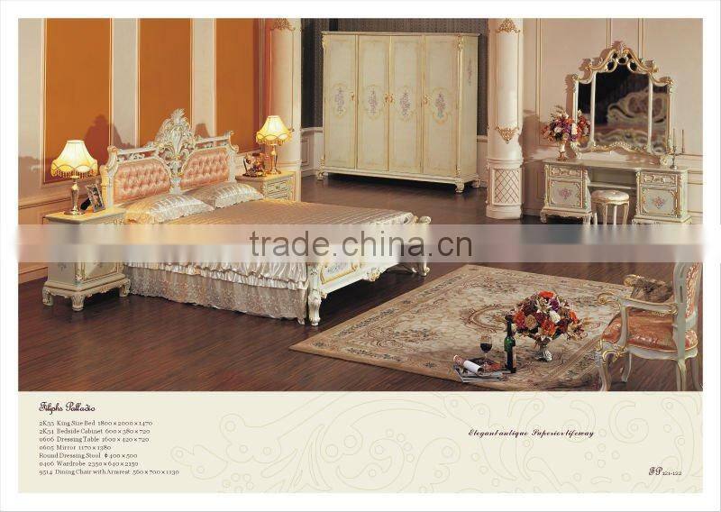 Italian style bedroom furniture-antique reproduction bed furniture