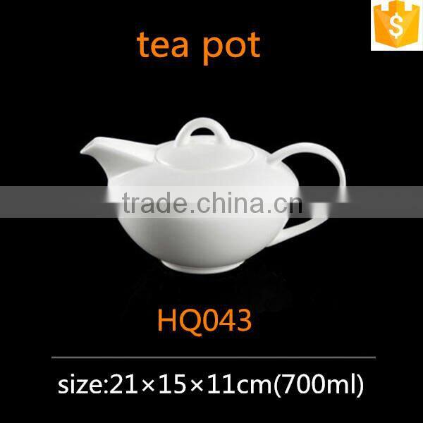 700ml round shape ceramic pot/kettle tableware bone china tea pot