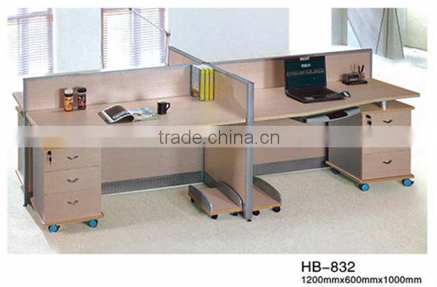 Modern design four seat office workstation HE-813