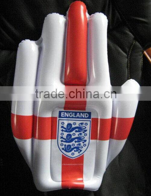 cheap promotional inflatable pvc finger hands