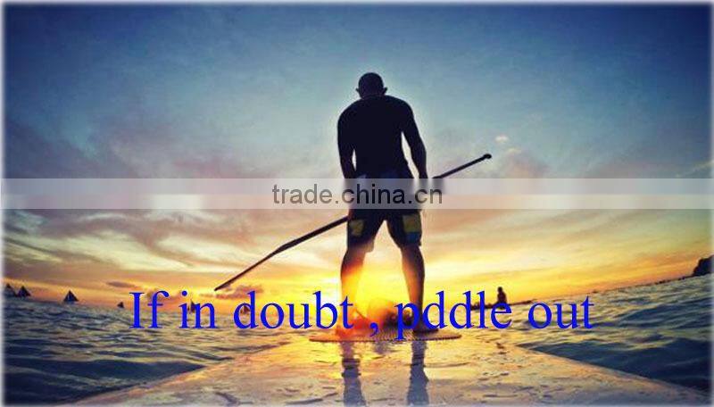 Stand up paddle board with bamboo veneer