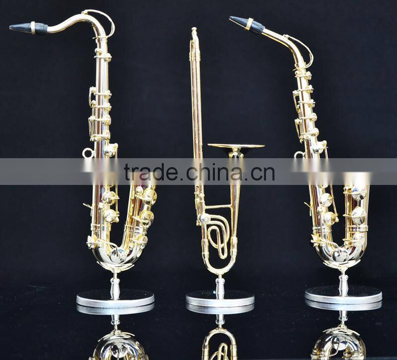 Gold and copper material maked gild mini trumpet