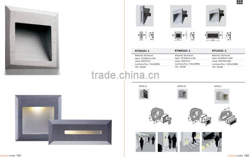 Modern outdoor led recessed wall light led stair light