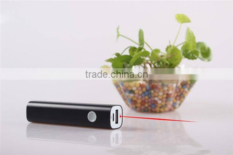 5V/1A multi function laser pen mobile charger 2600mah power bank