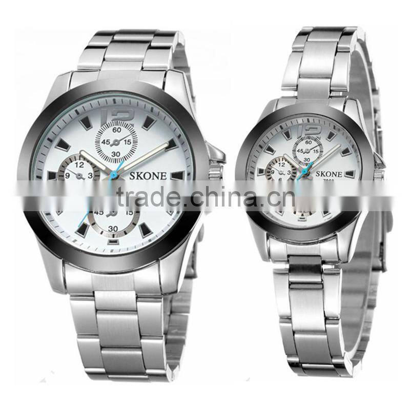 SKONE 7063 big chain big face heavy men watch