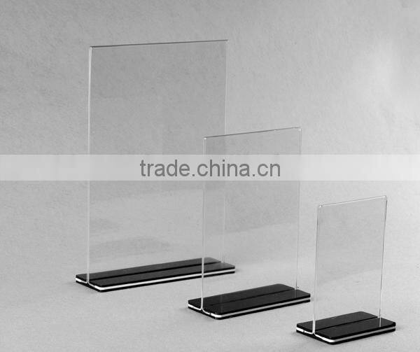 Acrylic Advertising Paper Display Rack Countertop Display Stand