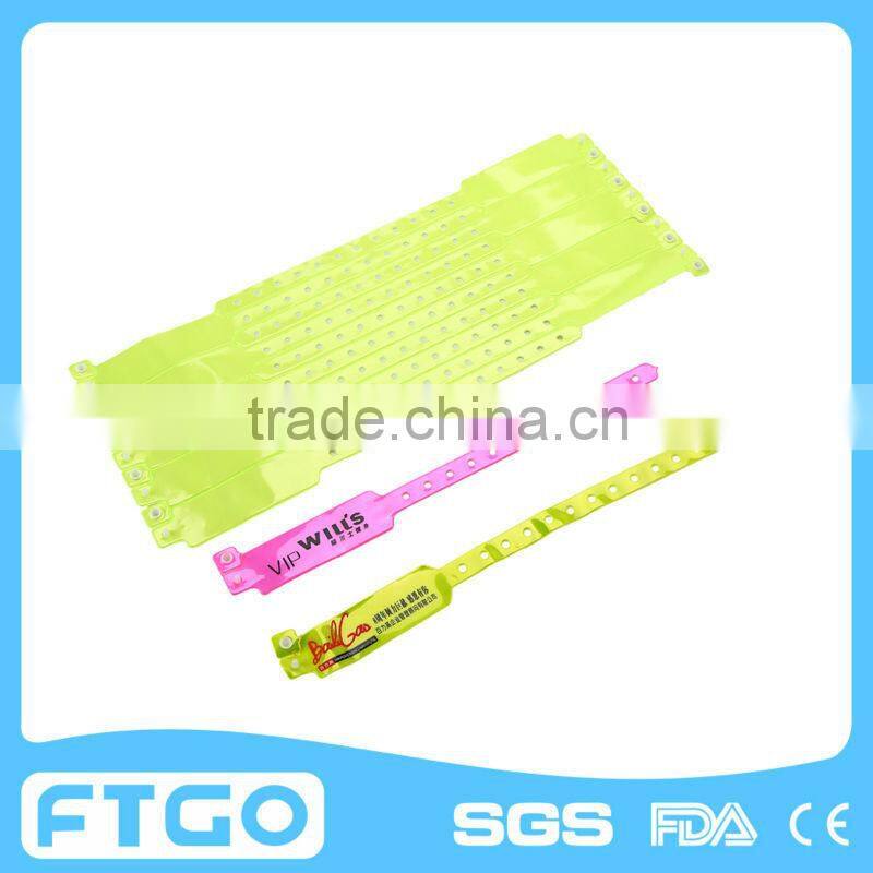 Cheap PVC Wristbands For use in Events, Hotels Etc