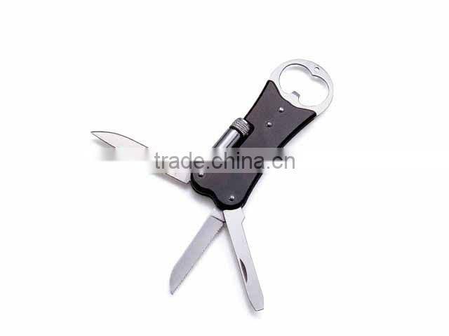 Multi function wine bottle opener with knife for promotional